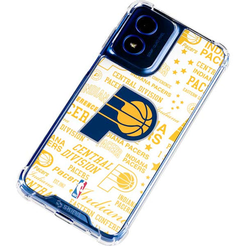 NBA Indiana Pacers Historic Blast Moto G 5G (2024) Clear Case